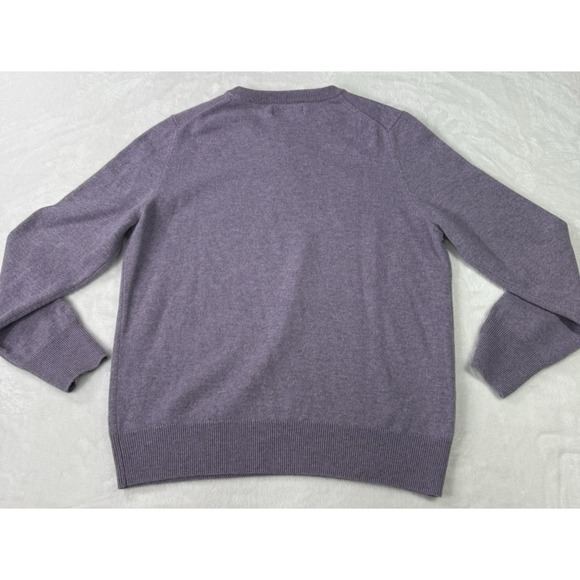NAADAM 100% Cashmere Sweater Womens Medium Heathered Purple Soft Crewneck NWT - Picture 4 of 7
